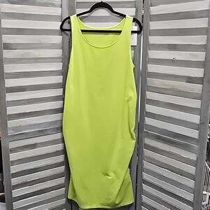 Isabel Maternity by Ingrid & Isabel Neon Lime Tank Maternity Dress